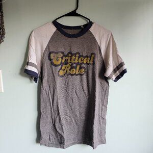Critical Role Graphic Baseball Tee Size S